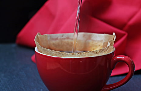 photography of water pouring into a red mug thumbnail