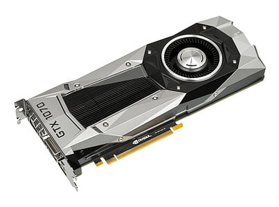 gray GTX 1070 graphics card illustration thumbnail