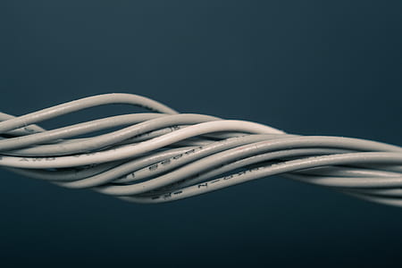 tangled gray and white cables thumbnail