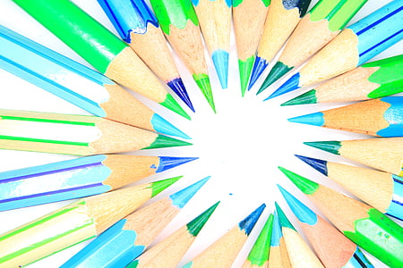 green and cyan pencil lot thumbnail