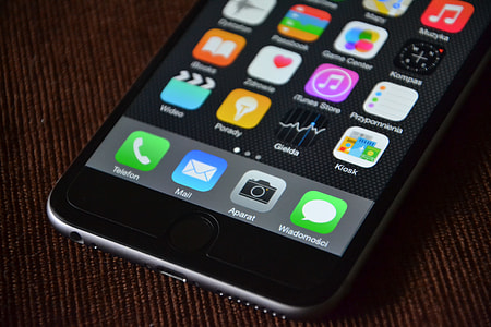 space gray iPhone on top of black textile thumbnail