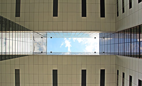 architectural photo of white and black building thumbnail