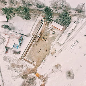 aerial photography of houses thumbnail