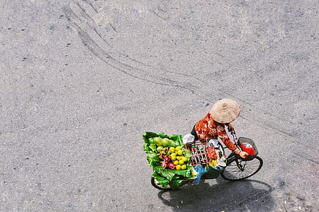 person riding on black commuter bicycle thumbnail