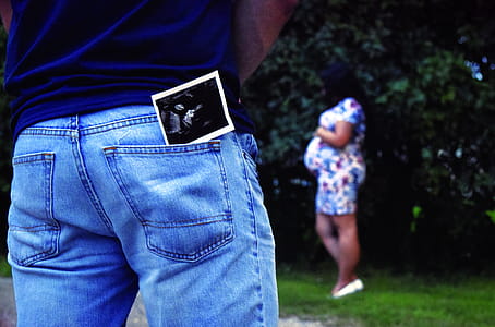 Grayscale Photo in Denim Pocket thumbnail