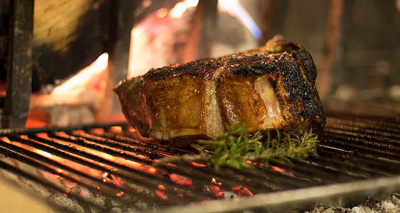 grilled meat with basil thumbnail