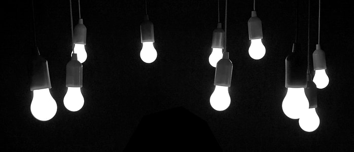 turned-on LED bulb lights thumbnail