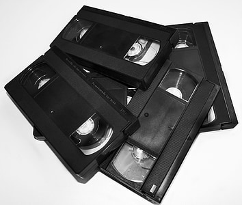several black VHS tapes thumbnail