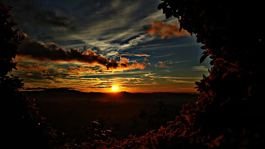 Silhouette Photo Of Sunset thumbnail