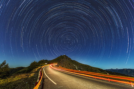 timelapse photo of concrete highway thumbnail