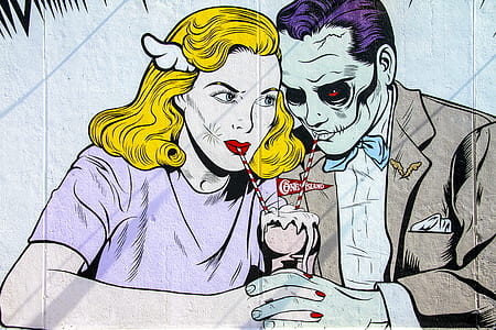 illustration of woman and man holding hands thumbnail