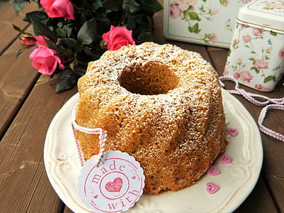baked chiffon cake on white ceramic plate thumbnail