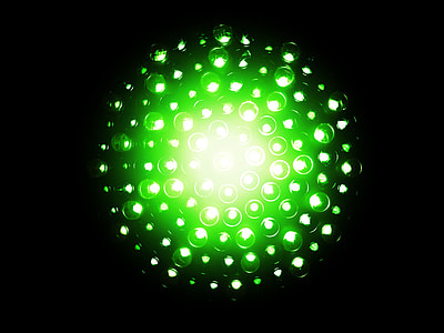 green lights with black background thumbnail
