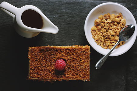 dessert, food, hazelnut, flatlay thumbnail