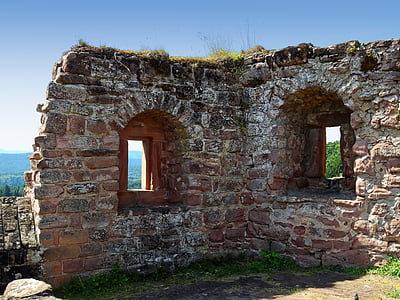 brown concrete ruin near body of water thumbnail