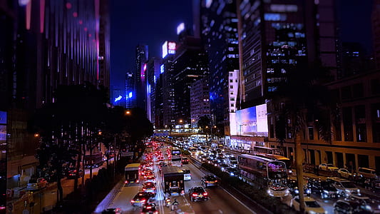 cars traveling at night thumbnail