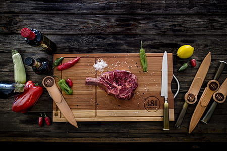 raw meat on cutting board thumbnail