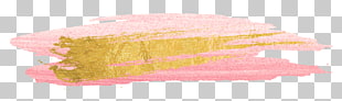Paintbrush Color Painting, brush stroke, gold and pink paint stroke PNG clipart
