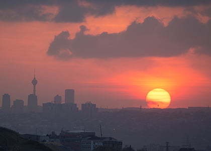 sunset view on mountain thumbnail