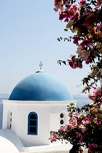 Blue Cathedral in Santorini Greece thumbnail