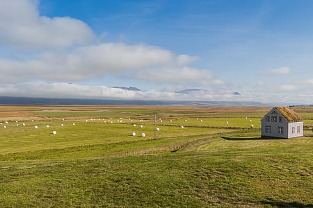 iceland, sky, clouds, field thumbnail
