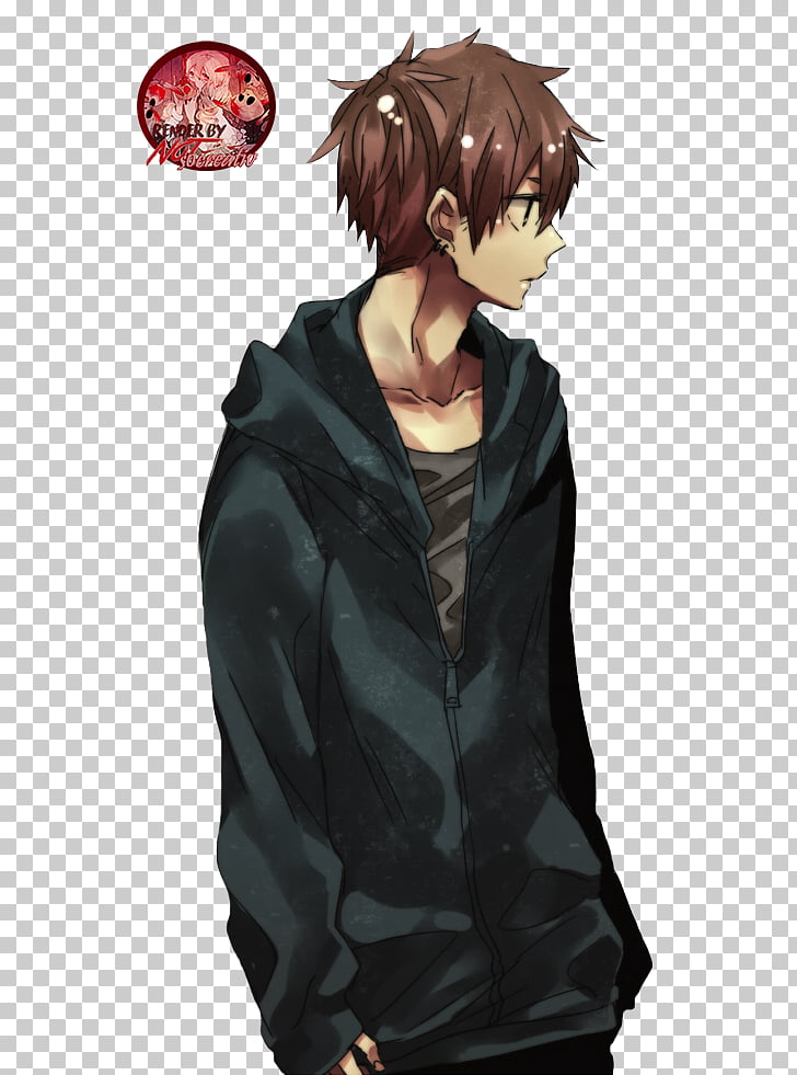 Anime Brown Hair Boy Blue Hair Manga Boy Png Clipart Free