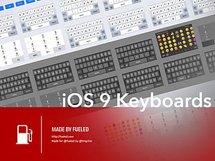 Ultimate iOS 9 Keyboard Kit sketch file sketch file