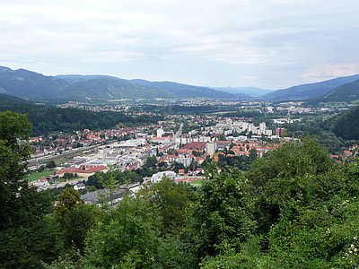 Overview of Kapfenberg in central Austria thumbnail