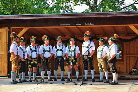 musicians standing near microphone and gazebo thumbnail
