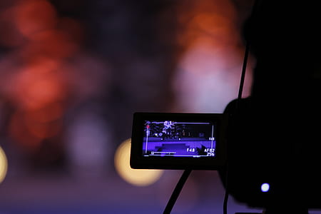 Black Video Camera Turned on thumbnail