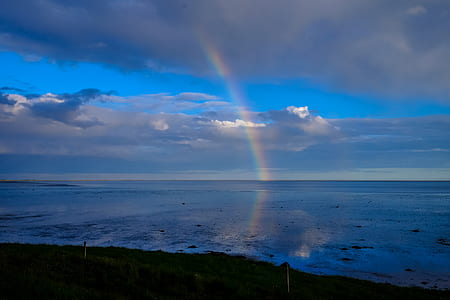 sea, dawn, sky, water thumbnail