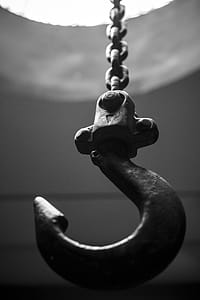 Grayscale Photograph of a Hook Hitch thumbnail