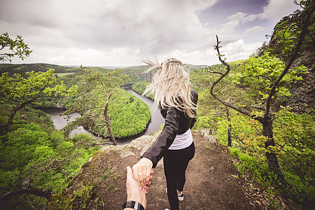Courageous Woman Enjoys Dangerous Vyhlidka Maj Viewpoint thumbnail