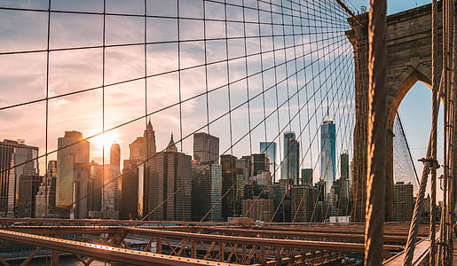 Brooklyn Bridge, New York city during day thumbnail
