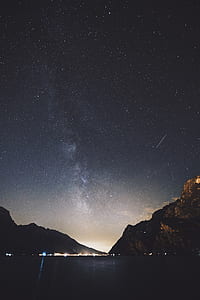 silhouette photo of mountain thumbnail