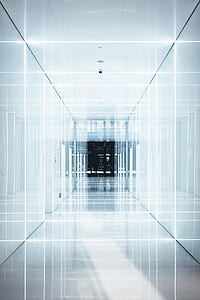 hallway with turned on lights thumbnail
