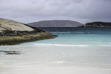 Beach, coastline, and hills landscape at Cape Le Grand National Park, Western Australia thumbnail
