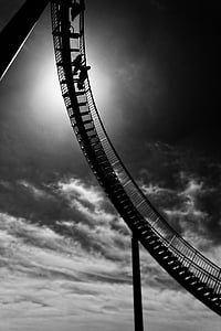 silhouette of people on ladder over sky thumbnail