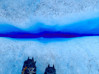 person on ice cliff thumbnail