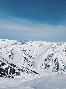 landscape photography of mountain during winter thumbnail