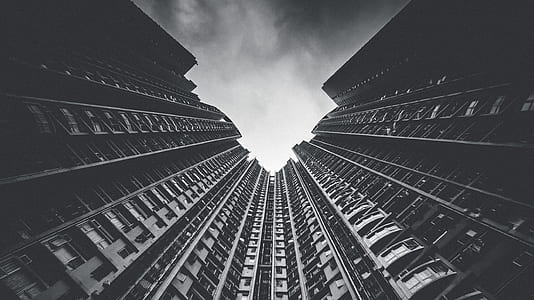 high-angle photography of high rise buildings thumbnail