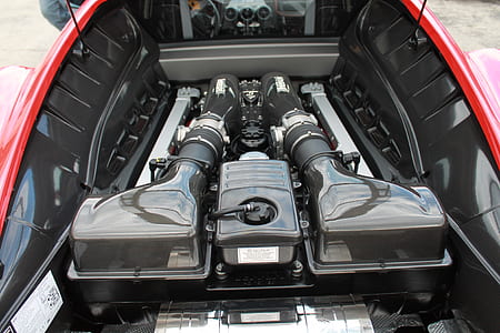 black and red car engine bay thumbnail