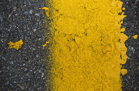 yellow painted asphalt road thumbnail