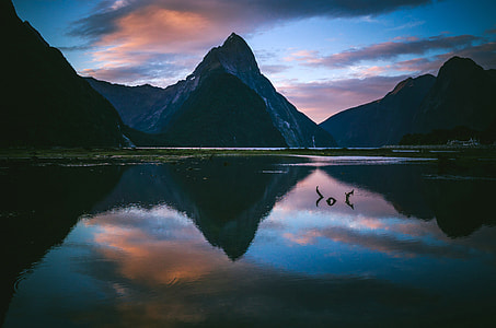 Waters and landscape of Milford Sound, New Zealand thumbnail