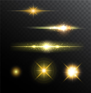 Stage lighting Halo, Shine light effect , yellow spark illustration PNG clipart