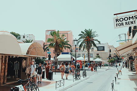 people walking near stores thumbnail