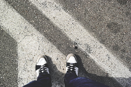 person standng on road thumbnail