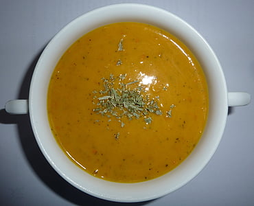 soup on white ceramic bowl thumbnail