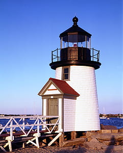 white and black lighthouse tower thumbnail