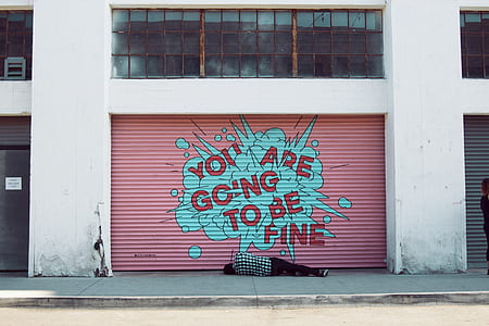 you are going to be fine graffiti on pink rollup shutter thumbnail